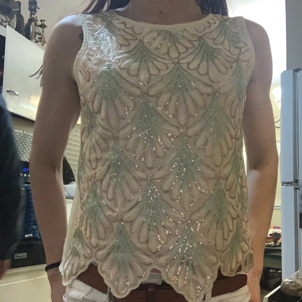 Woman’s sequin shirt